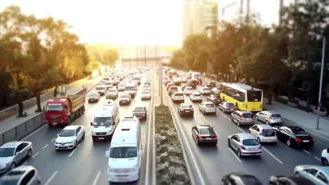 Stock Video Big Avenue In The A City Crowded Of Cars Live Wallpaper For PC - Birds of prey Wallpaper