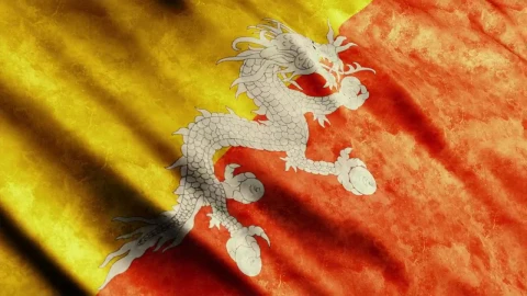 Stock Video Bhutan Flag d Render Live Wallpaper For PC animated wallpaper preview