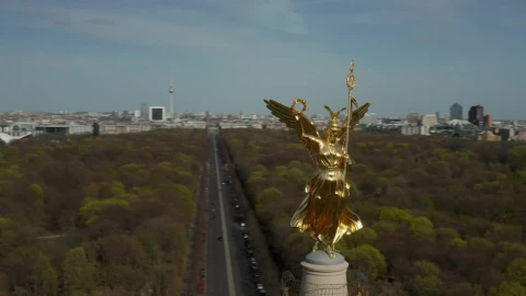 Stock Video Berlin From The Victory Column At The Top Live Wallpaper For PC - Live Wallpaper