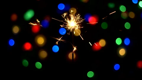 Stock Video Bengal Light In The Dark With Bokeh Lights In The Live Wallpaper For PC - Live Wallpaper