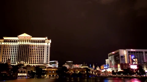 Stock Video Bellagio Fountain Skyline Live Wallpaper For PC - Live Wallpaper