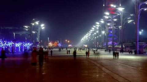 Stock Video Beijing Walking Street At Night Live Wallpaper For PC - Live Wallpaper