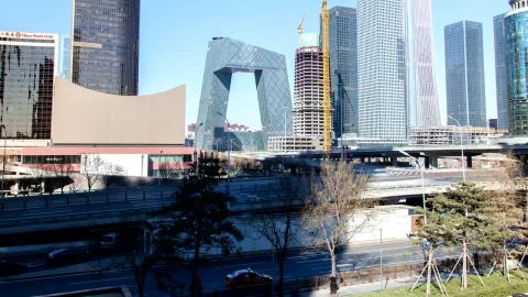 Stock Video Beijing Downtown And Roads With Fast Traffic Live Wallpaper For PC - Live Wallpaper