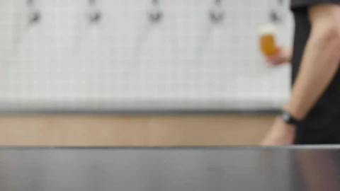Stock Video Beer Glass Being Set On A Table Live Wallpaper For PC - Live Wallpaper