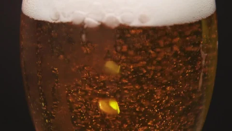 Stock Video Beer Bubbles Floating To The Top Live Wallpaper For PC - Live Wallpaper
