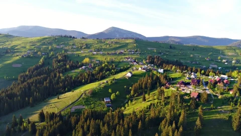Stock Video Beautiful Village During A Morning In Summer Live Wallpaper For PC - Live Wallpaper