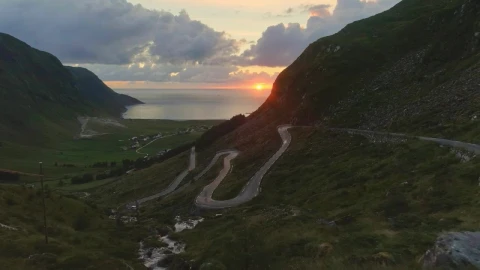 Stock Video Beautiful View On The Road To Hoddevik Live Wallpaper For PC - Live Wallpaper