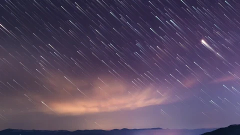 Stock Video Beautiful Time Lapse Of A Starry Sky In The Mountains Live Wallpaper For PC - Birds of prey Wallpaper