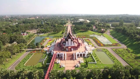 Stock Video Beautiful Temple Aerial View Live Wallpaper For PC - Live Wallpaper