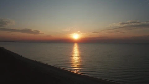 Stock Video Beautiful Sunset Over The Sea Live Wallpaper For PC - Live Wallpaper