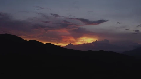 Stock Video Beautiful Sunset Over Mountains Live Wallpaper For PC - Live Wallpaper