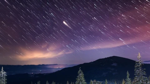 Stock Video Beautiful Starry Sky In Nature Time Lapse Live Wallpaper For PC - Live Wallpaper