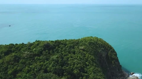 Stock Video Beautiful Peninsula And The Sea Around From The Air Live Wallpaper For PC - Live Wallpaper
