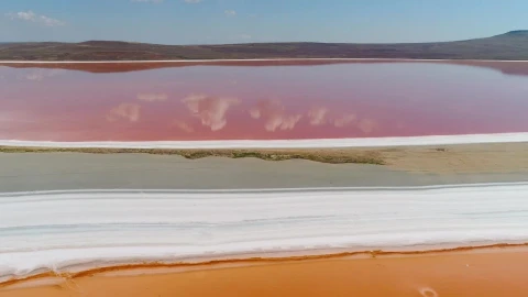 Stock Video Beautiful Colors Across A Salt Lake Live Wallpaper For PC - Live Wallpaper