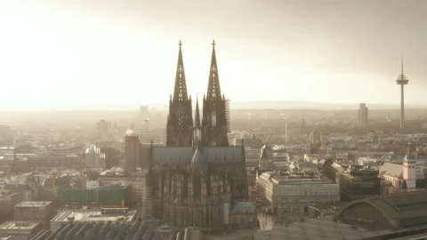 Stock Video Beautiful Cathedral In The Stunning German City Live Wallpaper For PC - Live Wallpaper