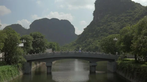 Stock Video Beautiful Bridge Over A River In Vietnam Live Wallpaper For PC - Live Wallpaper