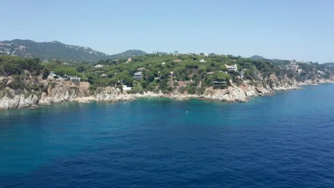 Stock Video Beautiful Blue Ocean Leading To A Rough Coastline Live Wallpaper For PC - Live Wallpaper