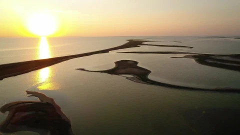 Stock Video Beautiful Aerial Shot Over Islands At Sunrise Live Wallpaper For PC - Live Wallpaper