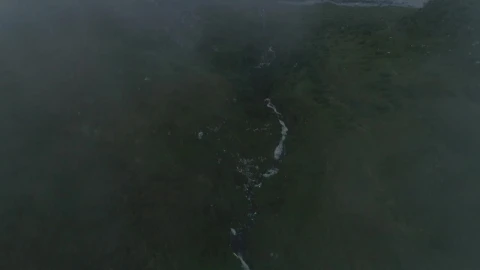Stock Video Beach Under Mountains In A Foggy Landscape Live Wallpaper For PC - Live Wallpaper