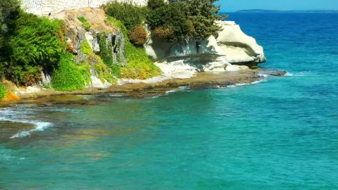 Stock Video Beach Tourist Landscape Static Shot Live Wallpaper For PC - Live Wallpaper