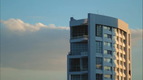 Video Stock Clouds Behind An Apartment Building Live Wallpaper For PC - Live Wallpaper
