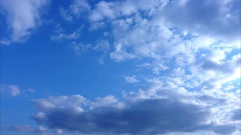 Video Stock Clouds Across A Blue Sky Live Wallpaper For PC - Live Wallpaper