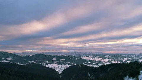 Video Stock Cloud Covered Sky In Snowy Mountains Live Wallpaper For PC - Live Wallpaper