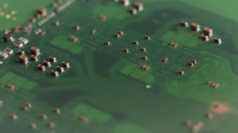 Video Stock Closeup Video Of A Motherboard With Microchips Live Wallpaper For PC - Live Wallpaper