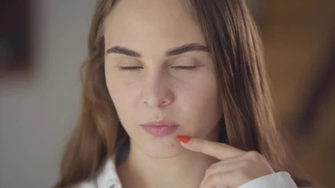 Video Stock Closeup Of Young Woman Thinking About Decision Live Wallpaper For PC - Live Wallpaper