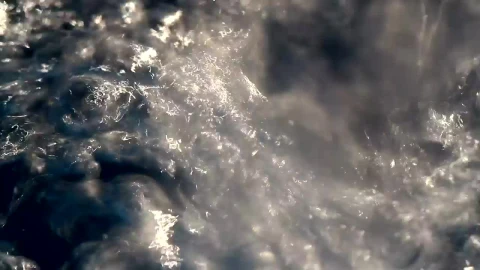Video Stock Closeup Of Water Splashing On Rocks Live Wallpaper For PC - Live Wallpaper