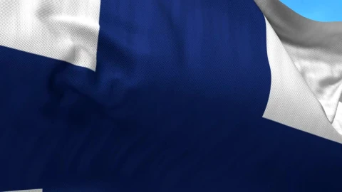 Video Stock Closeup Of Finnish Flag Waving In Wind Live Wallpaper For PC - Birds of prey Wallpaper