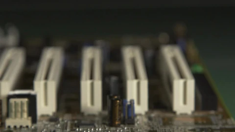 Video Stock Closeup Of An Old Motherboard Live Wallpaper For PC - Birds of prey Wallpaper