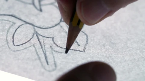 Video Stock Closeup Of A New Tattoo Sketch Live Wallpaper For PC - Birds of prey Wallpaper