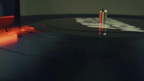Video Stock Close Up View Of A Rotating Vinyl Record Live Wallpaper For PC - Birds of prey Wallpaper