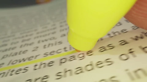 Video Stock Close Up Shot Of A Text Marker Underlining In A Live Wallpaper For PC - Of Wallpaper