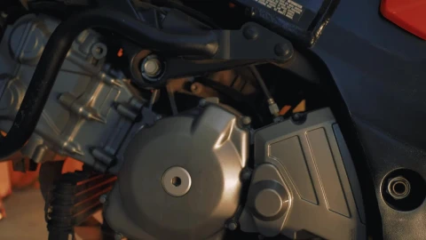 Video Stock Close Up Shot Of A Motorcycle Engine In A Workshop Live Wallpaper For PC - Of Wallpaper