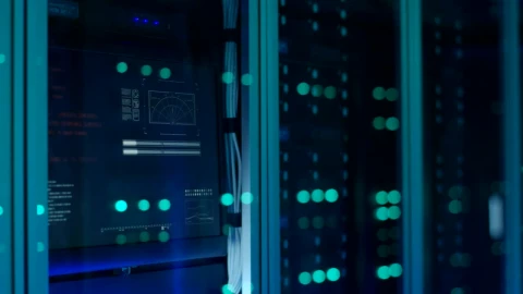 Video Stock Close Up Of Server Racks Lights Live Wallpaper For PC - Of Wallpaper