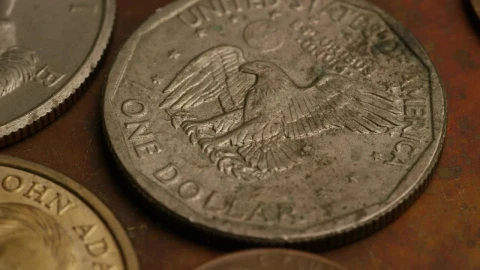 Video Stock Close Up Of Coins On The Spinning Table Live Wallpaper For PC - On Wallpaper