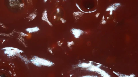 Video Stock Close Up Of Barbecue Sauce Bubbles Exploding Live Wallpaper For PC - Of Wallpaper