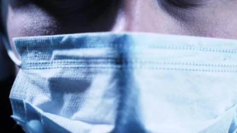 Video Stock Close Up Of A Doctors Face With Mask Live Wallpaper For PC - Of Wallpaper