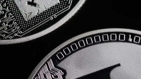 Video Stock Close Up Of A Cryptocurrency Coin Live Wallpaper For PC - Of Wallpaper