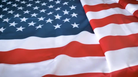 Video Stock Close Shot Of The United States Flag Live Wallpaper For PC - Of Wallpaper