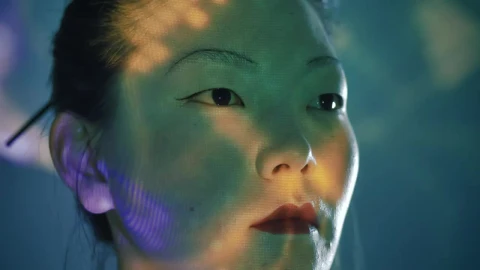 Video Stock Close Portrait Of A Cyborg Live Wallpaper For PC - Birds of prey Wallpaper