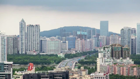 Video Stock Cityscape Of Guangzhou City In Daytime Live Wallpaper For PC - Of Wallpaper