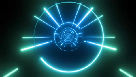 Video Stock Circular Passageway Of Lines And Circles Live Wallpaper For PC - Of Wallpaper