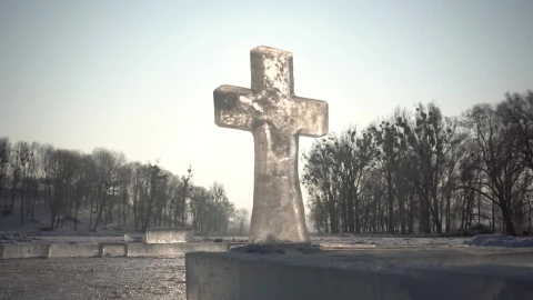 Video Stock Christ Cross Made Of Ice Live Wallpaper For PC - Of Wallpaper