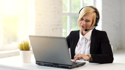 Video Stock Call Center Operator Doing Home Office Live Wallpaper For PC - Wallpaper Wallpaper