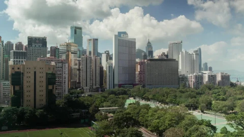 Video Stock Clouds High Above Hong Kong Live Wallpaper For PC - Wallpaper Wallpaper