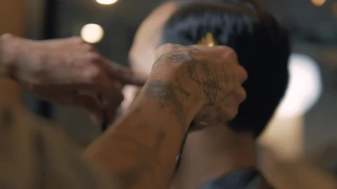 Stock Video Degrading A Mans Hair In A Barbershop Live Wallpaper For PC - Wallpaper Wallpaper