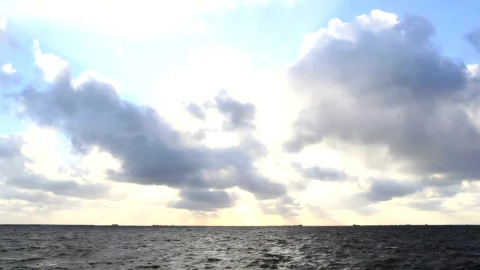 Stock Video Dark Sea Against A Bright Sky Live Wallpaper For PC - Wallpaper Wallpaper